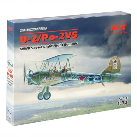 ICM Model Kit Aircraft - U-2/Po-2VS WWII Soviet Light Night Bomber 1:72 ( 060911 )  - Img 1