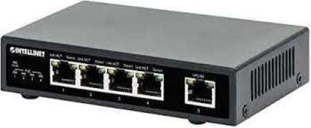 Intellinet Switch 5-Port neupravljiv gigabit ethernet PoE+ ( 0001266812 )  - Img 1