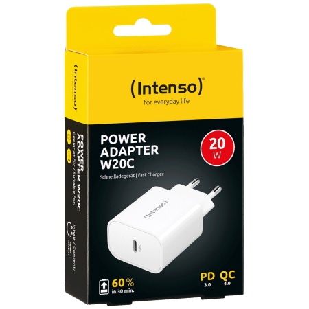 Intenso Punjač kućni, brzi, USB-C, 3A, 20W - Power Adapter W20C