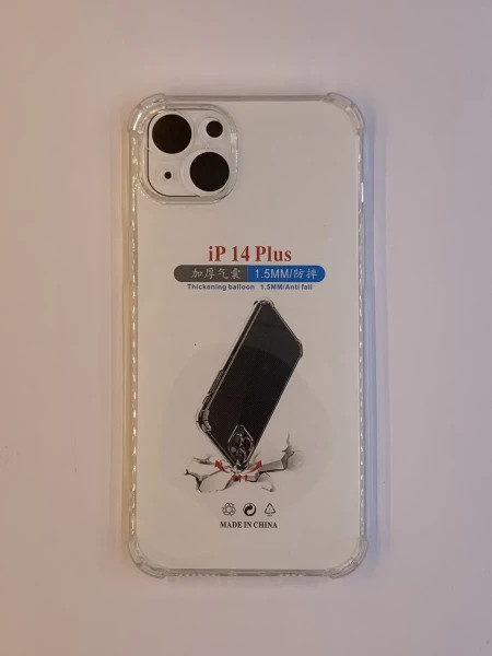 iPhone 14+ transparent maska sa ojačanim ivicama ( 96109 )