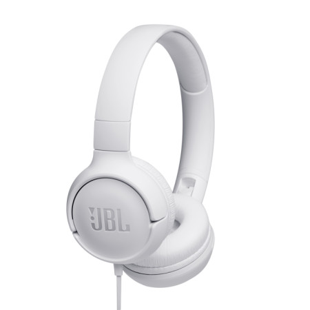 JBL Tune 500 white on-ear slušalice sa mikrofonom, 3.5mm, bele