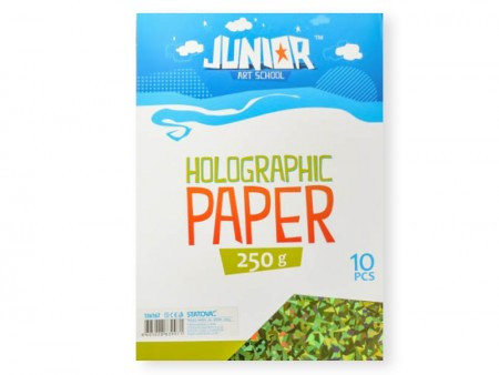 Jolly papir hologramski, zelena, A4, 250g, 10K ( 136167 )