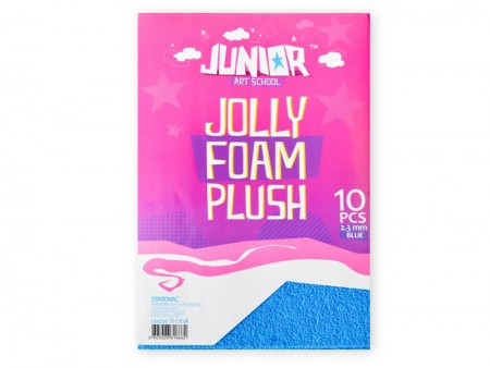 Jolly plush foam, eva pena pliš, plava, A4, 10K ( 134250 ) - Img 1