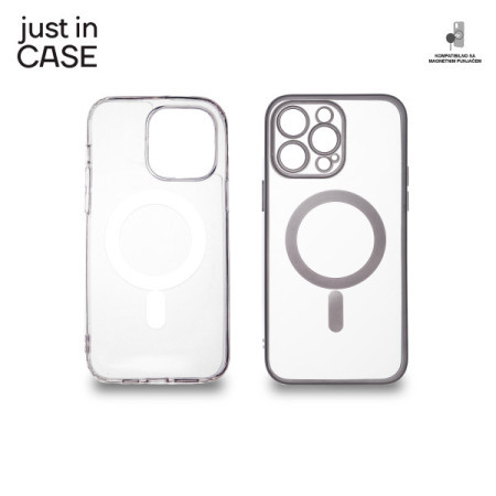 Just in case 2u1 extra case mag mic paket srebrni za iPhone 14 Pro Max ( MAG111SL ) - Img 1
