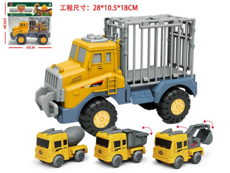 Kamion set sa građevinskim mašinama ( 100619 ) - Img 1