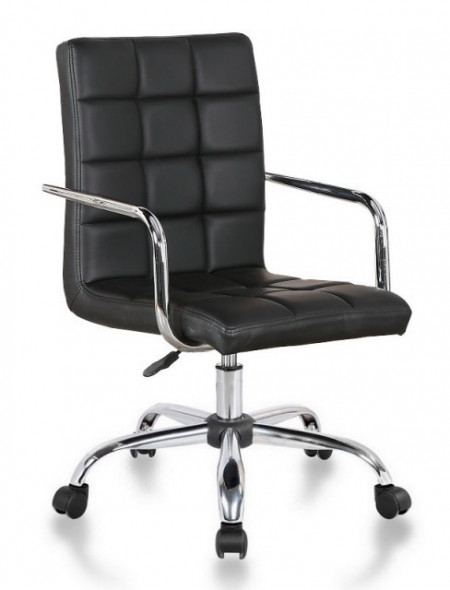 Kancelarijska stolica BOND od eko kože - Crna - Img 1