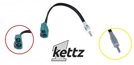 Kettz antenski adapter FAKRA2-DIN KT-AD17 ( 30-020 )