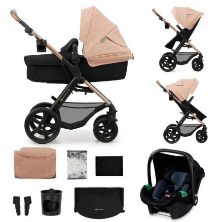 Kinderkraft moov 2 kolica za bebe 3u1 sand beige ( KSMOOV02BEGEV00 )-1