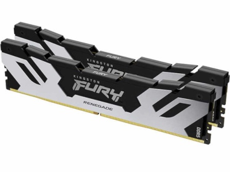 Kingston 64gb(2x32gb)/dimm/ddr5/6000mhz/cl32/fury renegade silver xmp memorija ( KF560C32RSK2-64 )