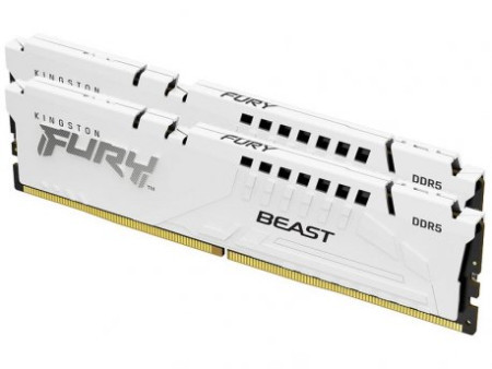 Kingston DDR5 32GB (2x16GB) 5600MHz fury beast white expo memorija ( KF556C36BWEK2-32 )