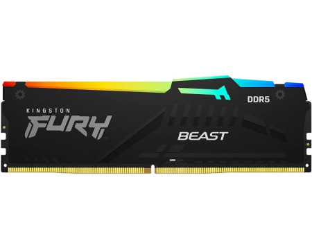 Kingston DIMM DDR5 32GB (2x16GB kit) 6000MT/s KF560C40BBAK2-32 fury beast RGB memorija