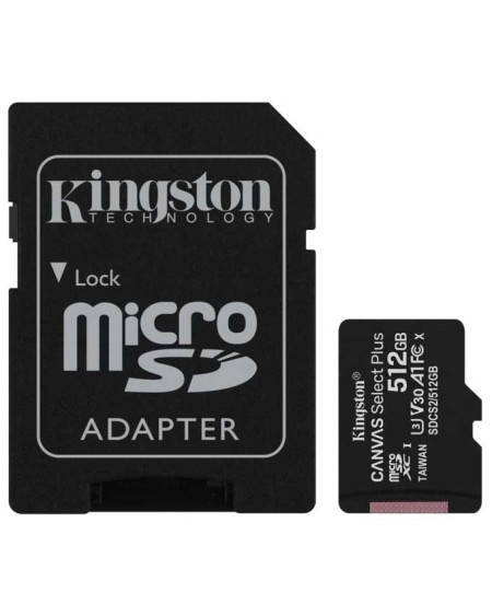 Kingston mikrosd mem.kart.512gb selectplus klasa10 ( sdcs2/512gb )