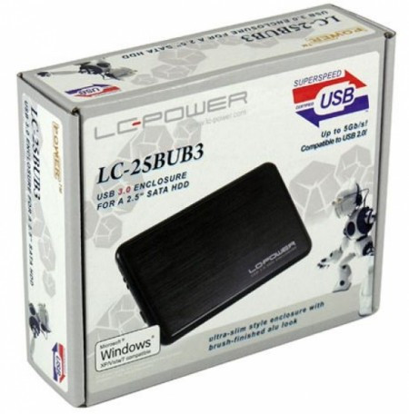 LC Power HDD rack 2.5&quot; LC-25BUB3 SATA black USB3 - Img 1