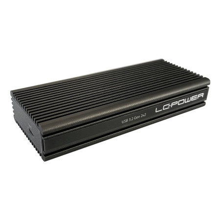 Lc power lc-m2-c-nvme-2x2 nvme enclosure for m.2 ssd usb3.2 gen.2x2 type c black hdd ssd rack ( 20402 )