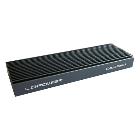 Lc power lc-m2-c-nvme-3 enclosure for nvme m.2 ssd usb-c (usb3.2 gen.2x1) usb type-c black Hdd ssd rack ( 22737 )