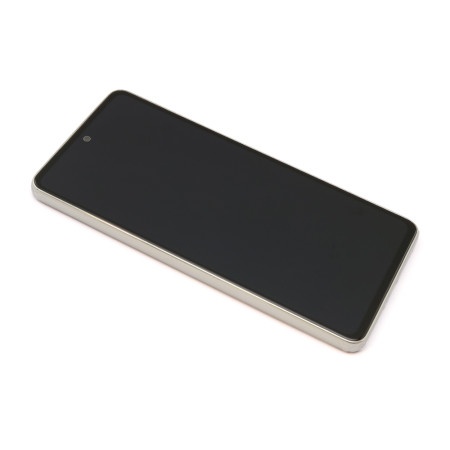 Lcd za samsung a536 (a53 5g 2022) + touchscreen + frame full org white (gh82-28024b/28025b) ( LCD9156 )