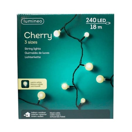 LED cherry lights steady outdoor L1800cm - black/warm white ( 49.4647 )