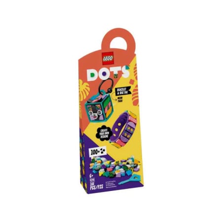 Lego dots neon tiger bracelet & bag tag ( LE41945 )