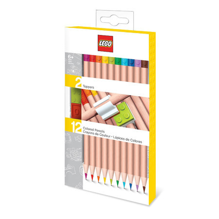Lego drvene bojice sa držačem za kocke (12 kom) ( 52064 )