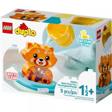 Lego duplo my first bath time fun: floating red panda ( LE10964 ) - Img 1