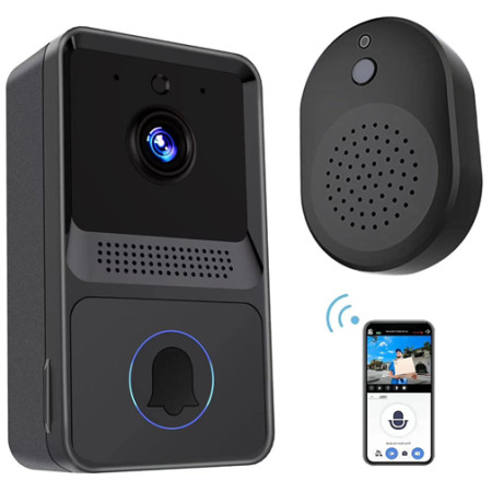 Lenene hdb-001 480p smart aiwit app control doorbell ( 400-1078 ) - Img 1