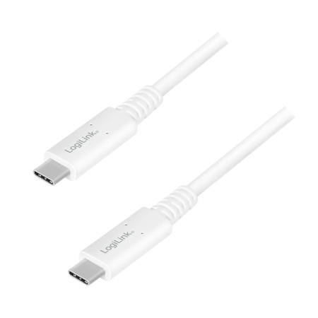 Logilink USB 4 Gen 3x2 Type C cable, C/M na USB - C/M, E mark, PD, 8K, bela ( 5832 )