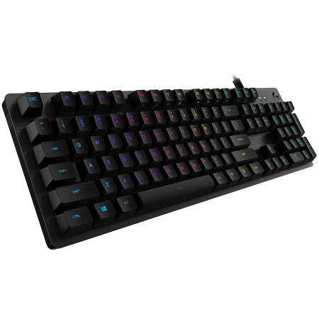 Logitech G512 carbon lightsync RGB mechanical gaming keyboard with GX brown switches ( 920-009352 )