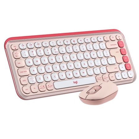 Logitech pop icon combo - rose - us int'l - bt - intnl-973 ( 920-013142 )