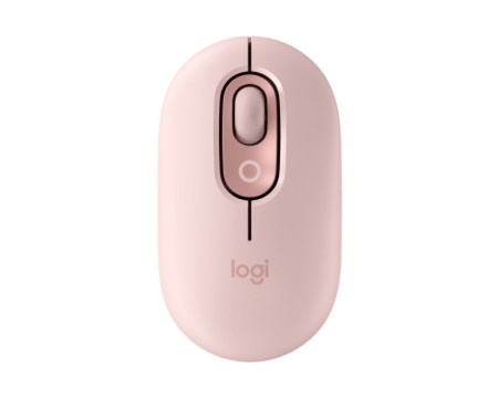 Logitech Pop Mouse with Emoji, Rose miš -1