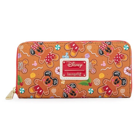 Loungefly Disney Ginger Bread AOP Zip Around Wallet ( 060621 )