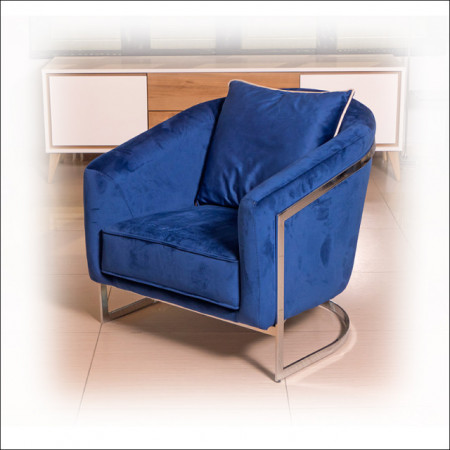 Lux Fotelja Milano Kraljevsko plava 900x750x800 mm ( 853-149 )