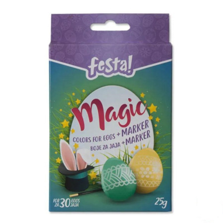 Magic color, boja za jaja, tečna + marker, 5K, set ( 730040 )