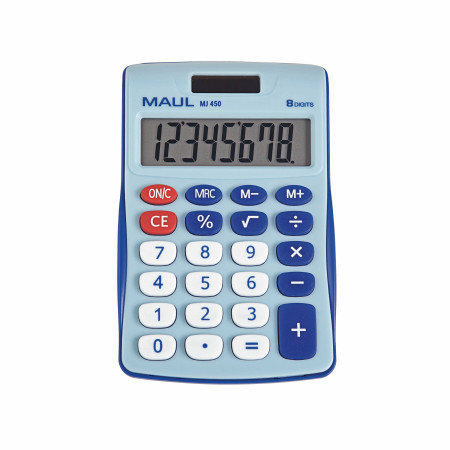 Maul stoni kalkulator MJ 450 junior, 8 cifara svetlo plava ( 05DGM2450EA ) - Img 1