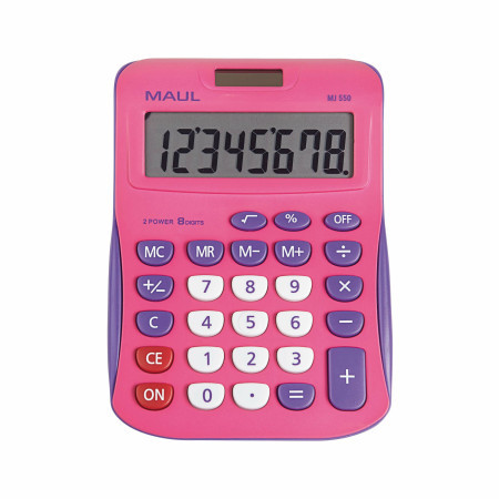 Maul stoni kalkulator MJ 550 junior, 8 cifara roze ( 05DGM2550I )