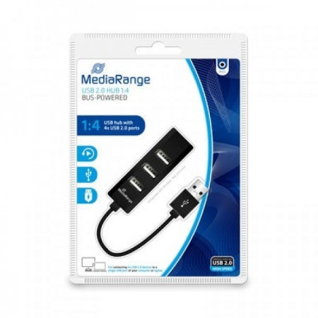 Mediarange USB HUB 2.0 sa dodatnih 4 USB porta MRCS502 ( HUBMR502/Z )