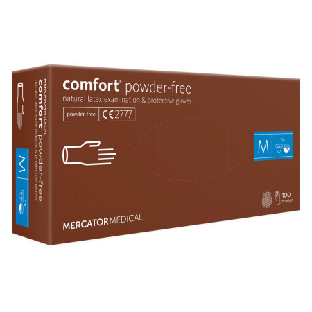 Mercator medical rukavice jednokratne latex bez puder comfort powder free veličina l ( rd1000500l ) - Img 1