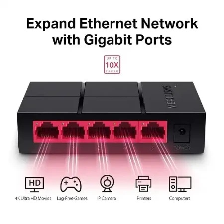 Mercusys 101001000 5-port ms105g Switch  ( US106 )-1
