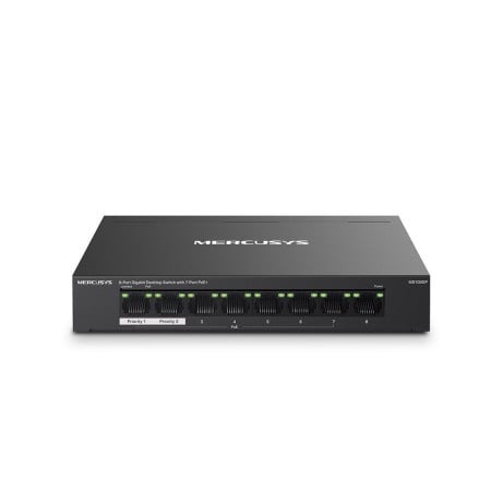 Mercusys MS108GP v1.0, 8-Port Gigabit Desktop Switch with 7-Port PoE+ ( 5565 )