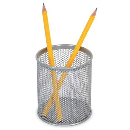 Mesh cup, čaša za olovke, žičana, siva ( 482001 )