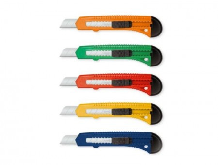 Messer, skalpel, pvc, 18mm, miks boja ( 491411 )