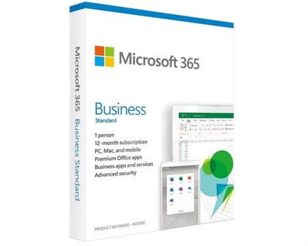 Microsoft 365 Business Standard Retail Eng Sub1YR CEE Only Mdls P6 KLQ-00501