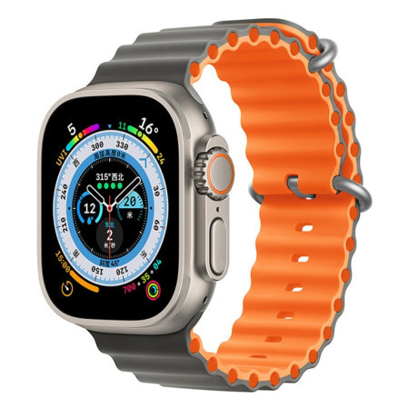 Moye smartwatch ocean strap 44/45/49mm cury/orange ( 055036 ) - Img 1
