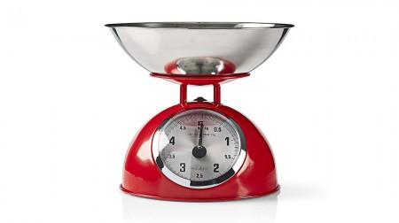 Nedis Nedis Retro Kitchen Scales Analogue Metal Red ( 039543 ) - Img 1