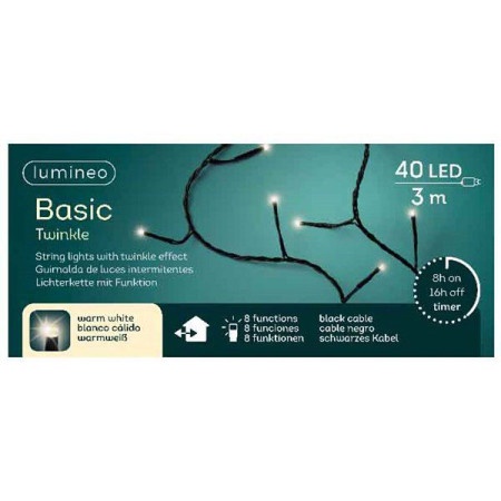 Novogodišnje LED sijalice basic twinkle string300cm-40L0.40kgs ( 49.4162 )