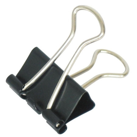 Office clips, kancalarijske štipaljke, 19 mm, crna, 12K ( 482401 )