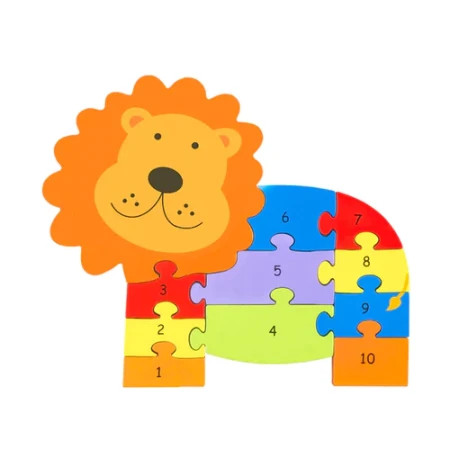 Orange Tree Toys Drvene puzzle - lav sa brojevima ( OTT05599 ) - Img 1