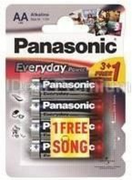 Panasonic baterije LR6EPS/4BP -AA 4kom 3+1F alkaline every ( 02390738 )