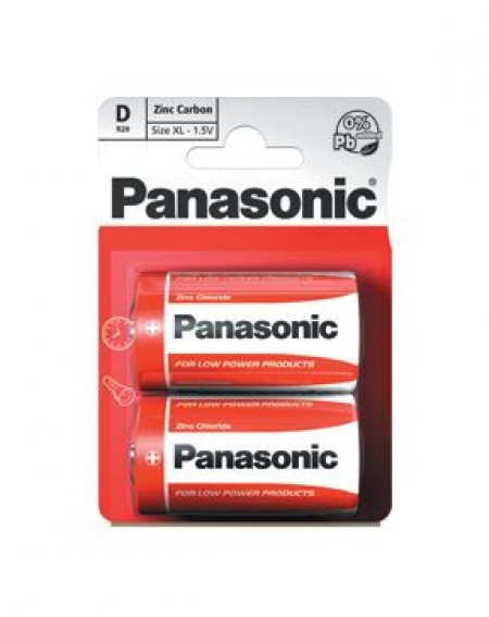 Panasonic baterije R20RZ2BP zinc carbon ( 0235905016 ) - Img 1
