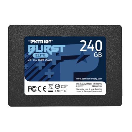 Patriot SSD 2.5 SATA3 6Gbs 240GB burst elite 450MBs320MBs PBE240GS25SSDR