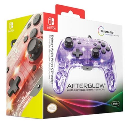 PDP Nintendo Switch deluxe wired pro controller afterglow + audio ( 037377 )  - Img 1